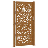 Garden Gate 100x200 cm Weathering Steel Flame Design 4100998