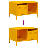 Coffee Table Mustard Yellow 68.5x50x43.5 cm Cold-rolled Steel 851283