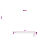 Window Sills 2 pcs Varnished 140 x 40 x 2 cm Solid Beech Wood 42048245