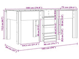 Bunk Bed for Kids Sonoma Oak 75 x 190 cm Engineered wood 3410469