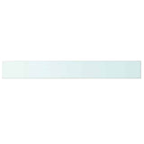 Shelves 2 pcs Panel Glass Clear 100x12 cm 3051582