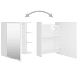 803308 Bathroom Mirror Cabinet White 62,5x20,5x64 cm Engineered Wood