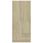 ZNTS Wardrobe Sonoma Oak 80x52x180 cm Engineered Wood 800642