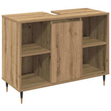 Bathroom Furniture Set 3 pcs Artisan Oak Engineered Wood 3378514