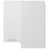 Hanging Corner Cabinet Lyon White 57x57x60 cm Engineered Wood 802537