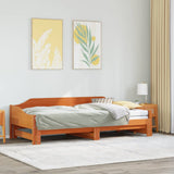 Daybed with Trundle without Mattress Wax Brown 90x200 cm Solid Wood 850907