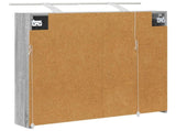 Bathroom Mirror Cabinet Grey Sonoma 80 x 14.5 x 70 cm 889116