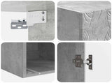 Wall-Mounted Cabinet Concrete Grey 33 x 34.5 x 90 cm 898758