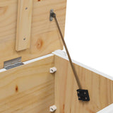 Storage Box HILL White and Honey Brown 90 x 40 x 45 cm 42025032