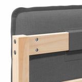Upholstered Headboard Natural and Light Grey 150 cm 880008