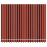 Retractable Awning Manual Red and black 350 x 250 cm Fabric 3330230