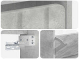 Wall-Mounted Shoe Cabinet ZWOLLE 71 x 17 x 86 cm Concrete Grey 896418