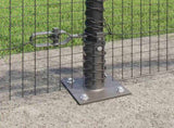 Welded Wire Fence with Concrete Base 25 x 0.5 m 3352543