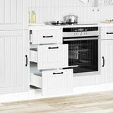 Kitchen Base Cabinet Lucca White Engineered Wood 854230
