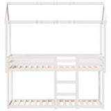Bunk Bed without Mattress White 75x190 cm Small Single Solid Wood Pine 3282130