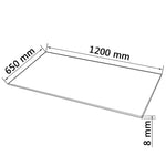Table Top Tempered Glass Rectangular 1200x650 mm 243634