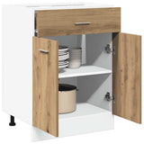 Drawer Bottom Cabinet Lyon Artisan Oak 60x46x81.5 cm Engineered Wood 856090