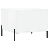 Coffee Tables 2pcs High Gloss White 50x50x40 cm Engineered Wood 829417