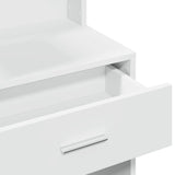 Dressing Table with Cabinet White 80x35x132 cm 848234