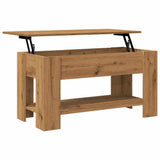 Coffee Table Artisan Oak 101x49x52 cm Engineered Wood 856927