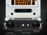 Modern Electric Fireplace, Freestanding Electric Stove Fire with Flame Effect, 950/1850W, White T3398P422901