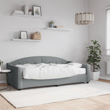 Daybed with Mattress Light Grey 90x190 cm Fabric 3197597