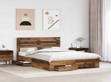 Bed Frame with Drawer with Headboard Manual Engineered Wood 3411649