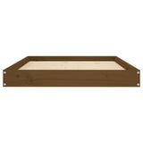 Dog Bed Honey Brown 101.5x74x9 cm Solid Wood Pine 820869