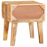 End Table with Drawer Brown 40 x 32 x 46 cm Solid Mango Wood 4104555