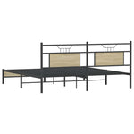 Bed Frame without Mattress Sonoma Oak 160x200 cm Engineered Wood 4106947