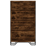 Bookcase Smoked Oak 80x31x137.5 cm Engineered Wood 848631