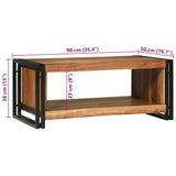 Coffee Table Brown 90 x 50 x 38 cm Solid acacia wood 4104716