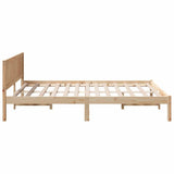 Bed Frame Brown 160 x 200 cm Solid Pine wood 872182