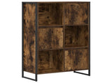 Book Cabinet Smoke Oak 68 x 30 x 108.5 cm Engineered Wood 886542