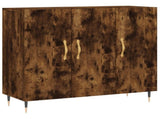 Sideboard Smoked Oak 90x34x80 cm Engineered Wood 828089