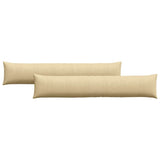 Sofa Pillows 2 pcs Grey Green 200 x 40 cm Corduroy Fabric 42013907