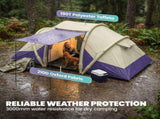 Inflatable Tent 2 Bedroom Tunnel Design Windproof Air Tent with Carry Bag for 4 Person T3398P555939
