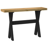 Console Table NOAIN X-Shaped Legs 120x30x75 cm Solid Wood Pine 4100037