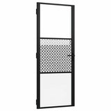 Glass Door Fretwork Black 83 x 3.5 x 201.5 cm Aluminium 42012450