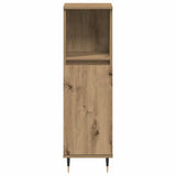 Bathroom Cabinet Artisan Oak 30x30x100 cm Engineered Wood 857206