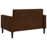 XXL Armchair Brown Faux Suede Leather 42043538