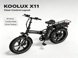 KOOLUX X11 750W Dual Battery Folding Electric Bike 20*4.0 Kenda Fat Tire Hydraulic Brake E-Bike 41736591
