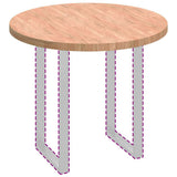 Table Top Light Brown 90 x 4 cm Solid Oak Wood 42016019