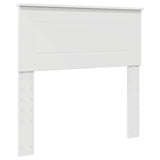 Bed Frame with Headboard White 100 x 200 cm Engineered Wood 3408103