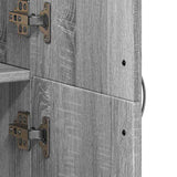 File Cabinet Grey Sonoma 60x32x153 cm Engineered Wood 3276649