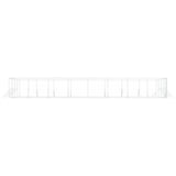 Outdoor Dog Kennel Silver 8x16x2 m Galvanised Steel 3190466