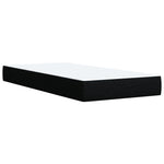 ZNTS Box Spring Bed with Mattress Black 90x200 cm Fabric 3285787