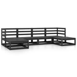 6 Piece Garden Lounge Set Solid Pinewood 3076068