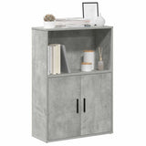 Bookcase Concrete Grey 60x24x85 cm Engineered Wood 860412