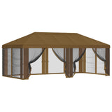 Gazebo Cover with Sidewalls Taupe 600.5 x 300.5 cm Polyester 900440